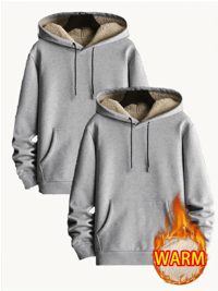 Image 2 of Hooded sweatshirt with adjustable drawstring hood and ribbed cuffs