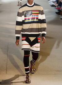 Image 3 of '14 Givenchy American Flag Striped Crewneck - L