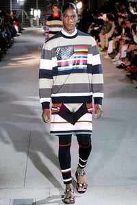Image 5 of '14 Givenchy American Flag Striped Crewneck - L