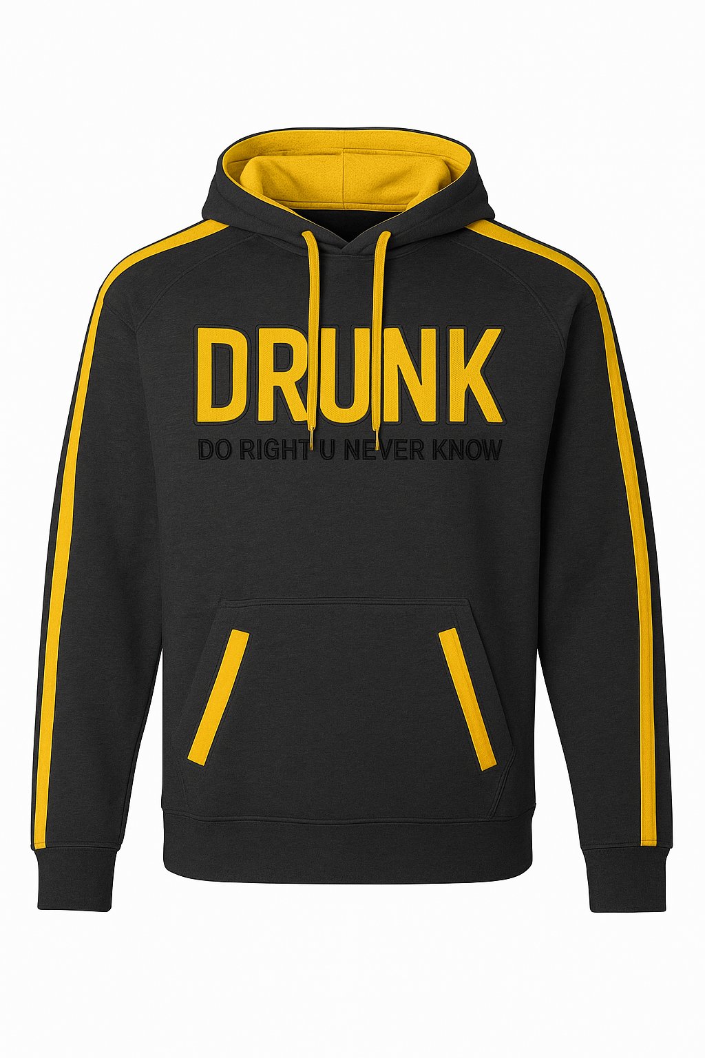 Image of Black & Gold “DO RIGHT U NEVER KNOW” Hoodie