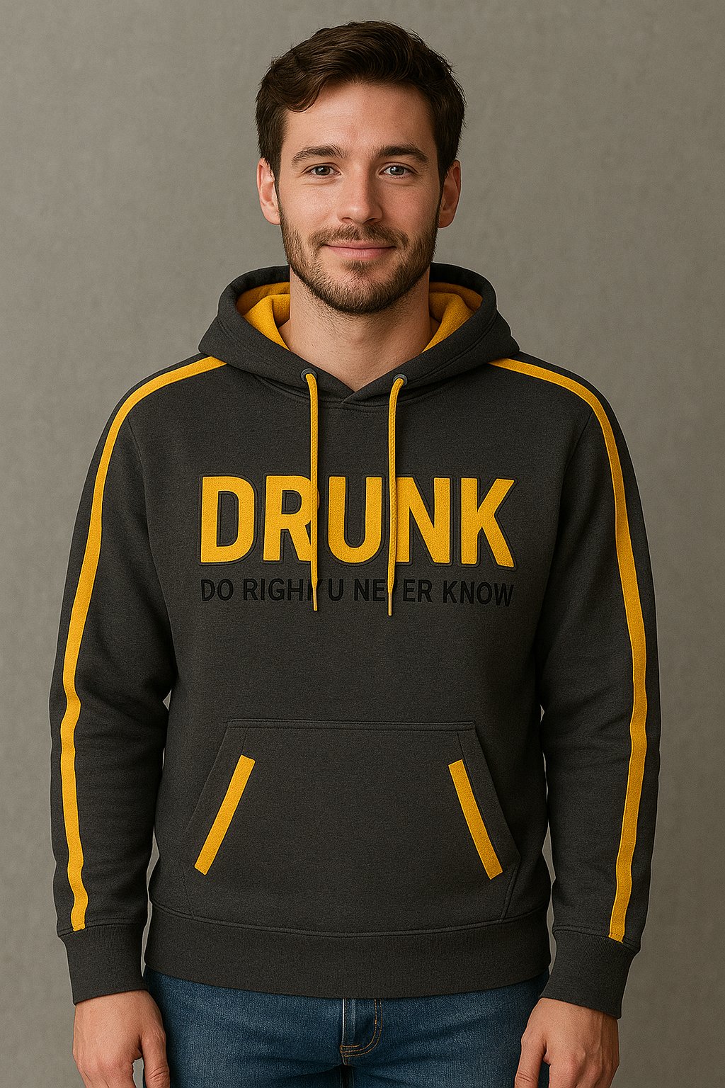 Image of Black & Gold “DO RIGHT U NEVER KNOW” Hoodie