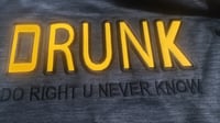 Image 4 of Black & Gold “DO RIGHT U NEVER KNOW” Hoodie