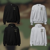 Image 1 of Anabolic X CAMO Embroidered Hoodie and Crewneck