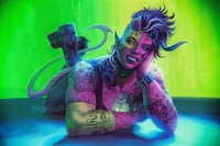 Frankenstein's Favorite Tiefling Barbarian