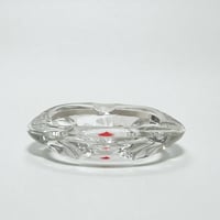 Image 3 of Copy of Petit cendrier en verre vintage carte à jouer  Carreau  - Années 60 bistrot rétro