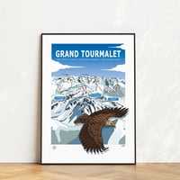 Image 1 of Affiche plan des pistes GRAND TOURMALET