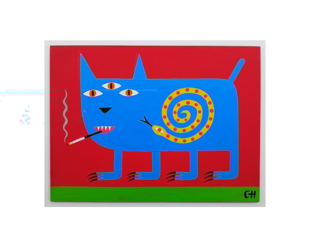 Image of STRANGE BLUE KITTY