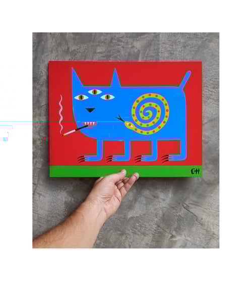 Image of STRANGE BLUE KITTY