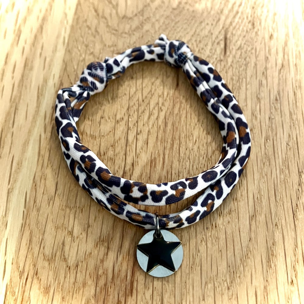 Image of Bracelet Cordon Léopard