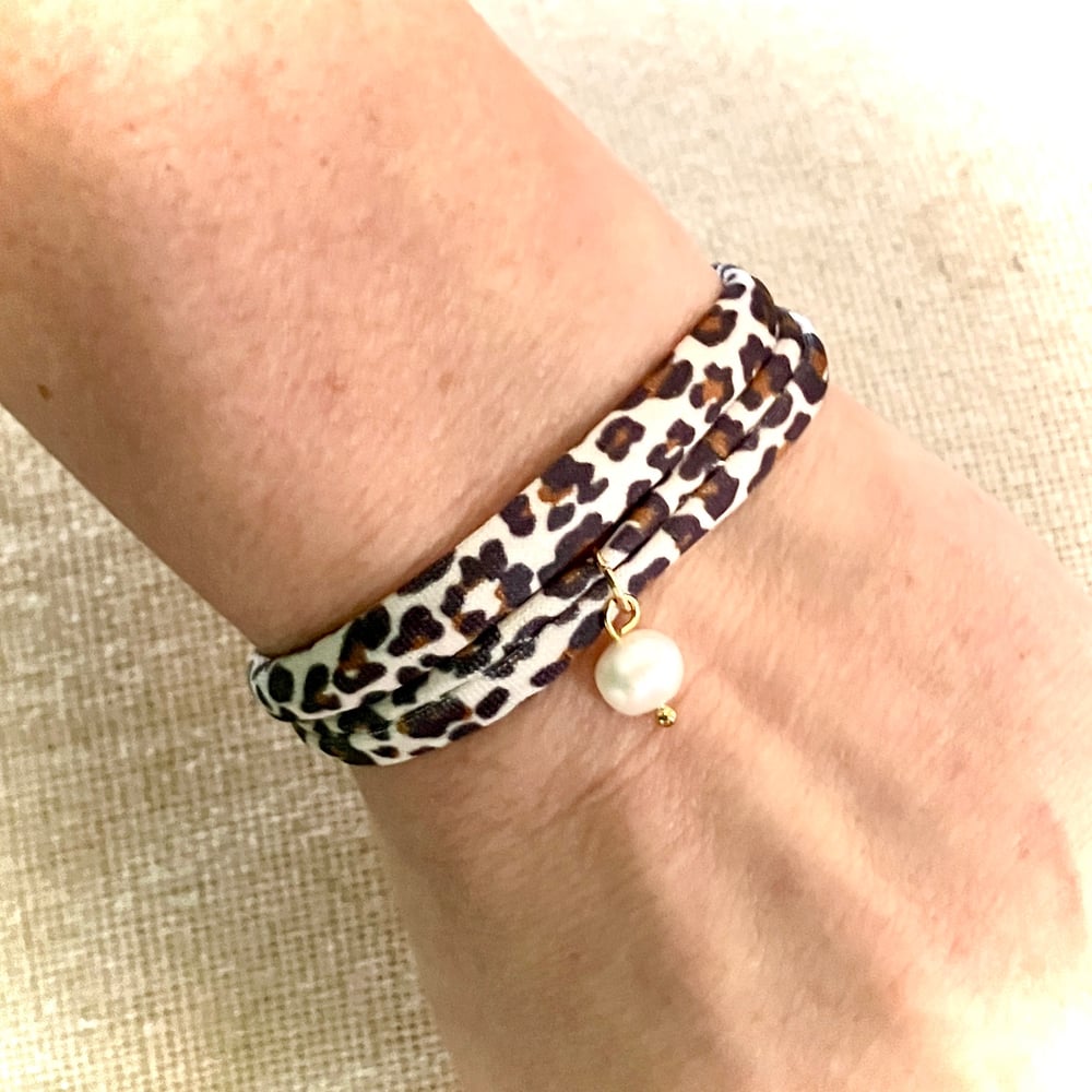 Image of Bracelet Cordon Léopard