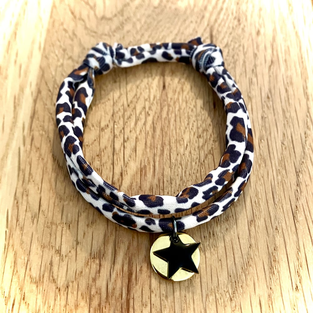 Image of Bracelet Cordon Léopard