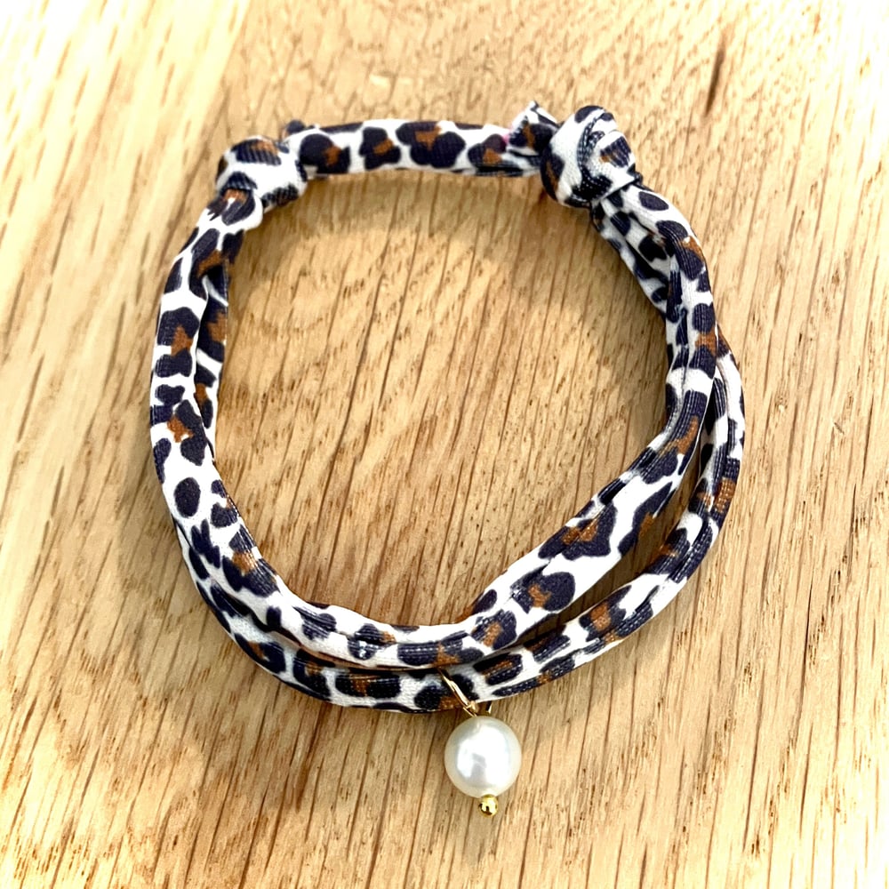 Image of Bracelet Cordon Léopard
