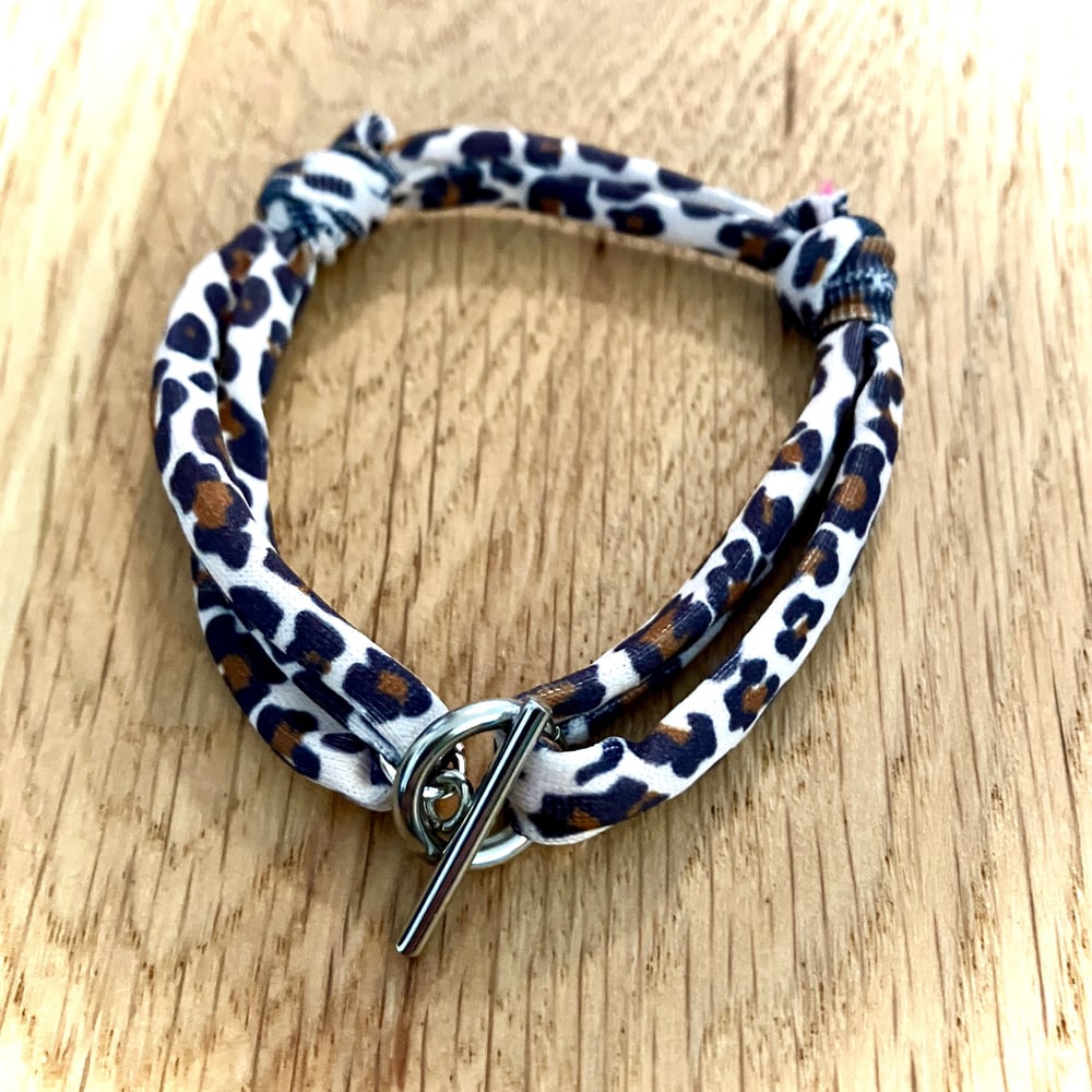 Image of Bracelet Cordon Léopard