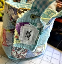 Image 3 of Vintage Aqua Quilted Basket
