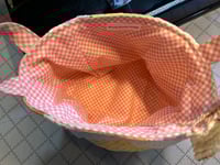 Image 4 of Copy of Vintage Pink Checked Quilted Basket 
