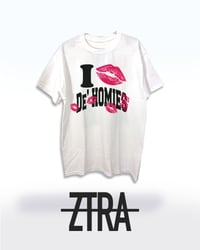 "I KISSED De' HOMIES" TEE (WHITE) - [WOMEN'S]