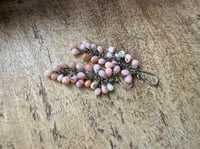 Image 16 of Pink Opal cluster sterling silver earrings/ n17