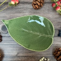 Image 2 of SLIGHT SECONDS Handmade Ceramic Leaf Dish.