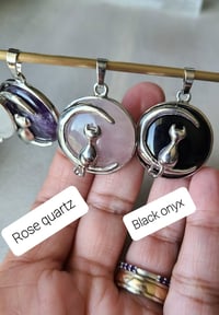 Image 4 of Cat crystal pendant