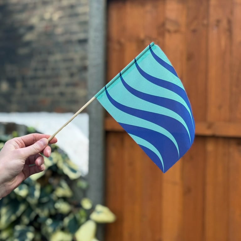 Stuttering Pride Flag Handwaver