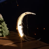 Image 2 of Crescent Moon Christmas Tree Ornament by Suzanne Oddy