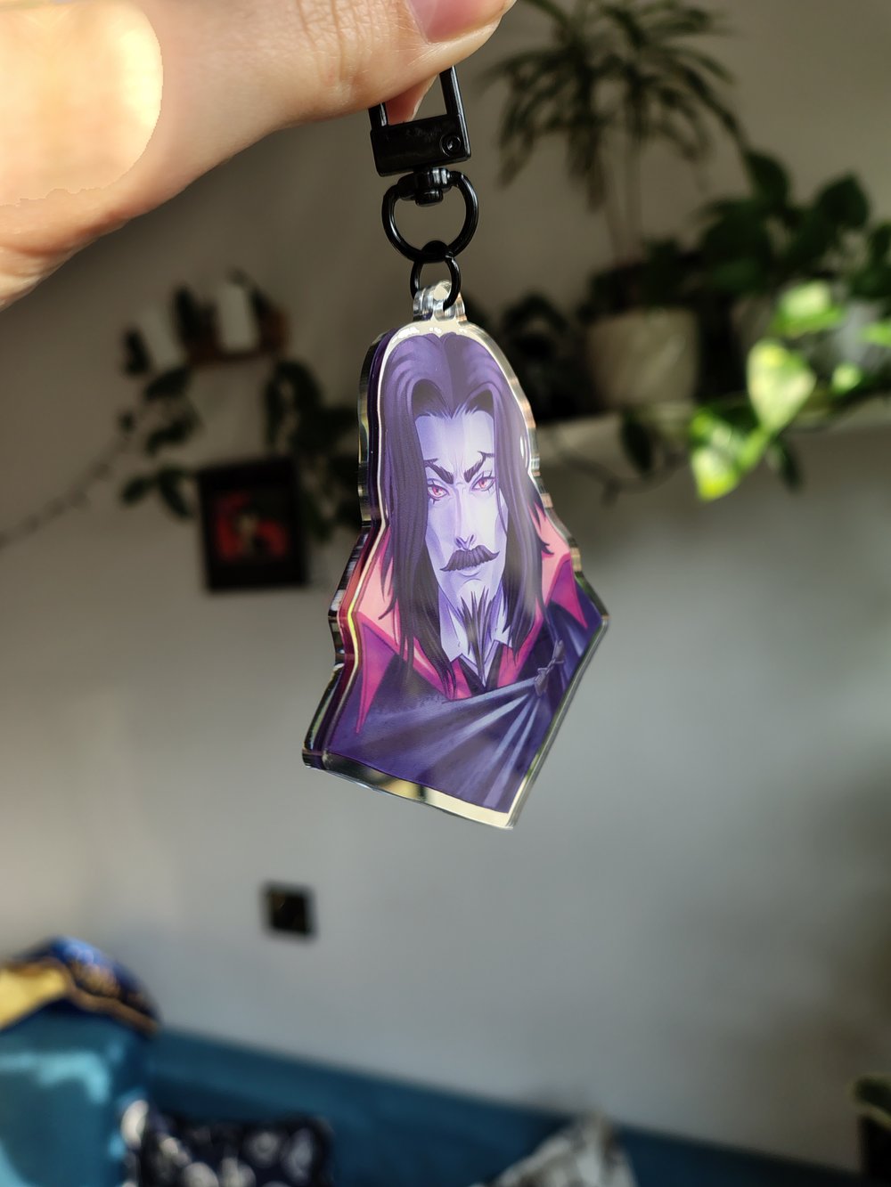 Image of Dracula vampire acrylic charm