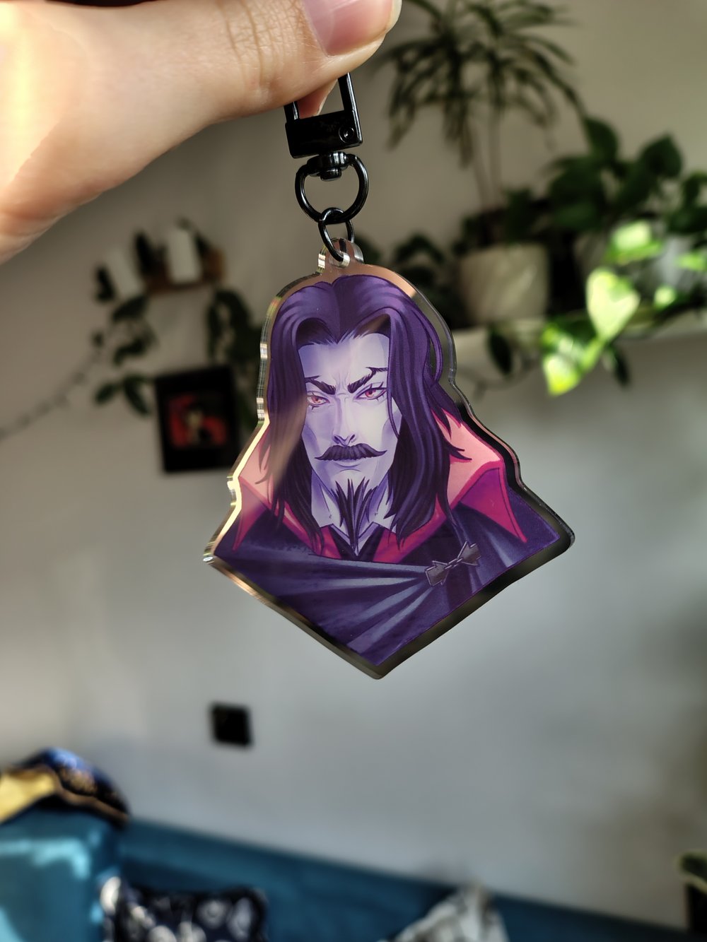 Image of Dracula vampire acrylic charm
