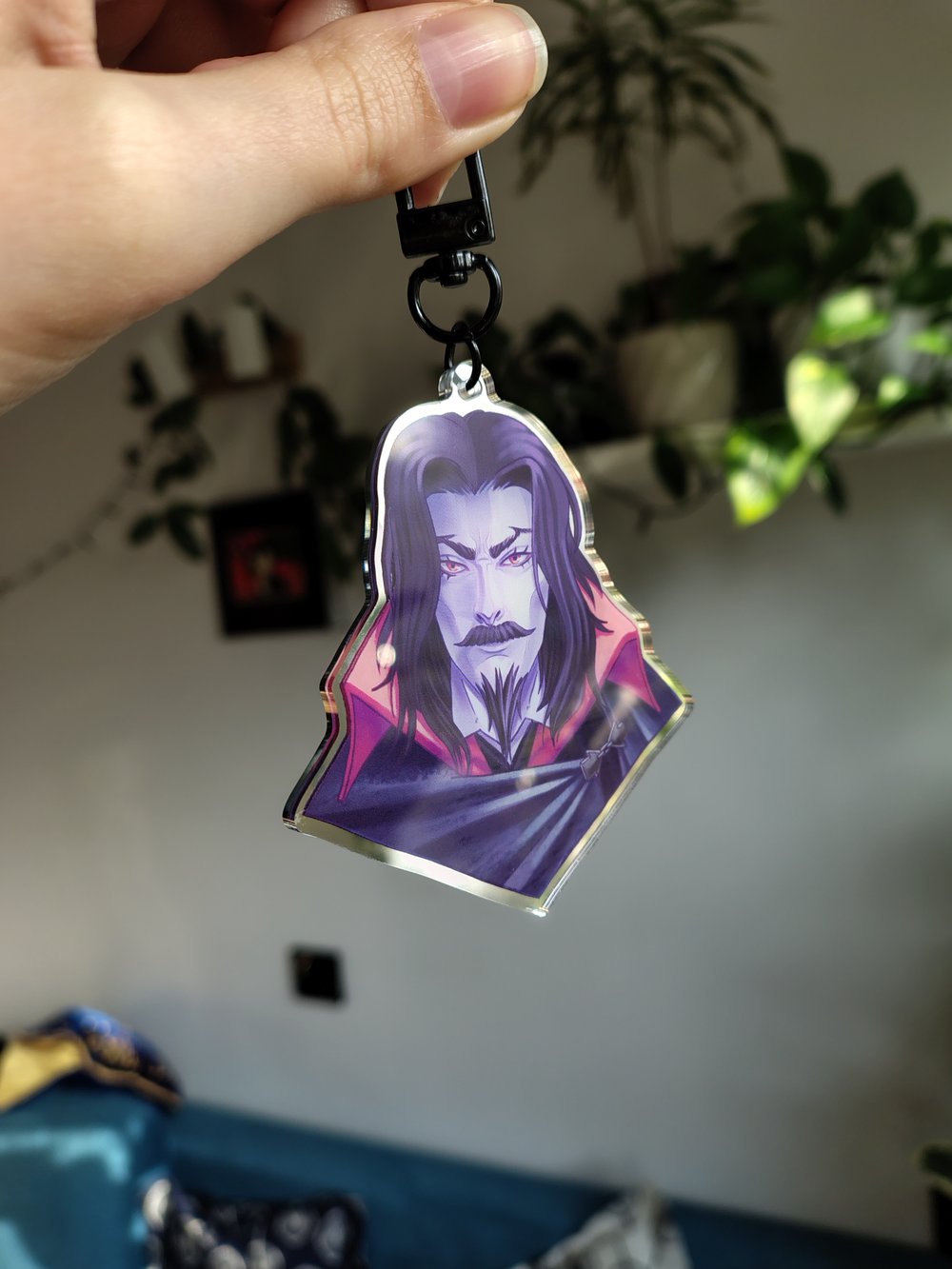 Image of Dracula vampire acrylic charm