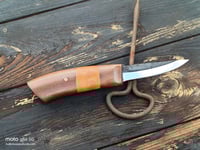 Image 1 of Wood carving knife English Walnut Handle 