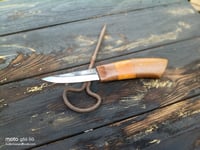 Image 4 of Wood carving knife English Walnut Handle 