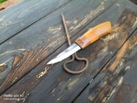 Image 8 of Wood carving knife English Walnut Handle 