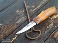 Image 10 of Wood carving knife English Walnut Handle 