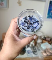 Image 2 of Evil Eye Protection Candle, Black Obsidian Crystal Candle