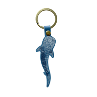 Image 2 of Whale Shark Leather Keyring