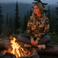 Image 1 of Mt Baker Raven Moon Camo Hoodie Collection ~ PRE-SALE!