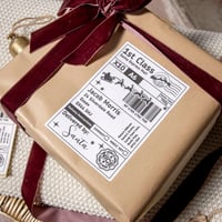 Personalised Present Postage Tag Novelty Tag x 4