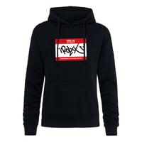 Sweat capuche noir "HELLO MY NAME IS DJ ROLXX"