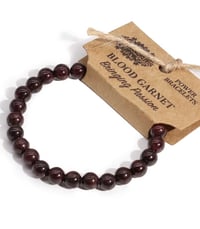 Image 2 of Garnet Crystal Bracelet Power Duo 
