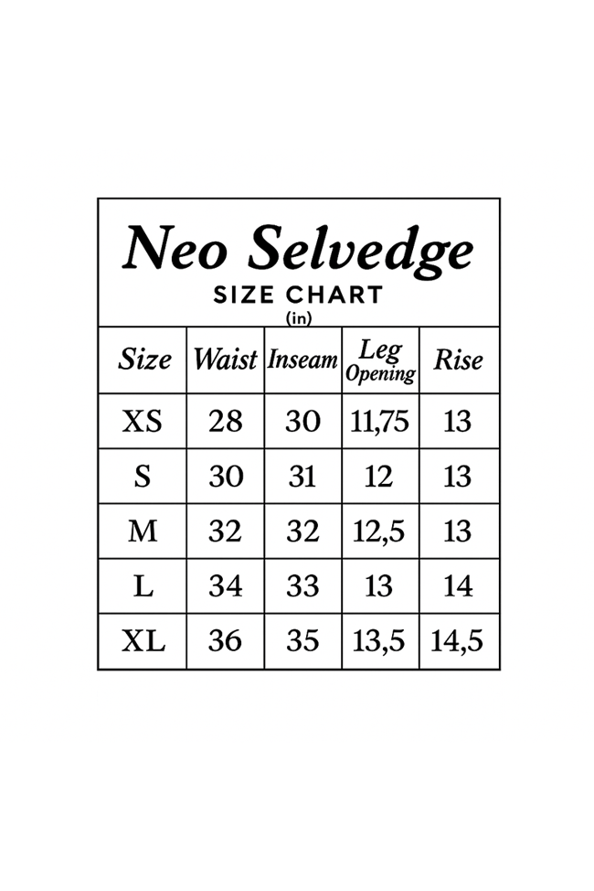 Neo Black Selvedge Denim (PRE-MADE)