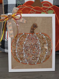 Image 1 of Pumpkin mixed material art 