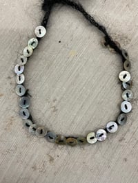 Image 1 of Mohair necklace with buttons 