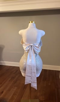 Image 1 of Vivian bow mini dress