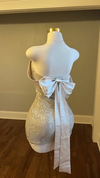 Image 2 of Vivian bow mini dress