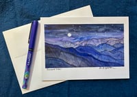 Greeting Card: Pinnacle View at Night (5x7)