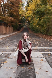 Image 21 of Arnprior Cable Ribbed Reversible Keyhol Scarf of Merino Wool (shown  in whole grain+ more colours)