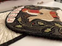 Image 4 of Merry Primitive Punch Needle Decorative Folk Art Mat/Mini Rug~~