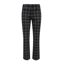 Image 6 of Straight Leg in Burnt Olive Plaid 