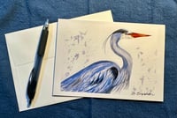Greeting Card: Great Blue Heron (5x7)