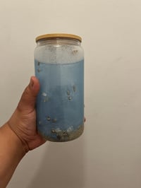 Snow Globe 16oz Glass Mason Jar