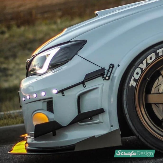 (Universal) Front Splitter Winglet V2 | Strafe Design